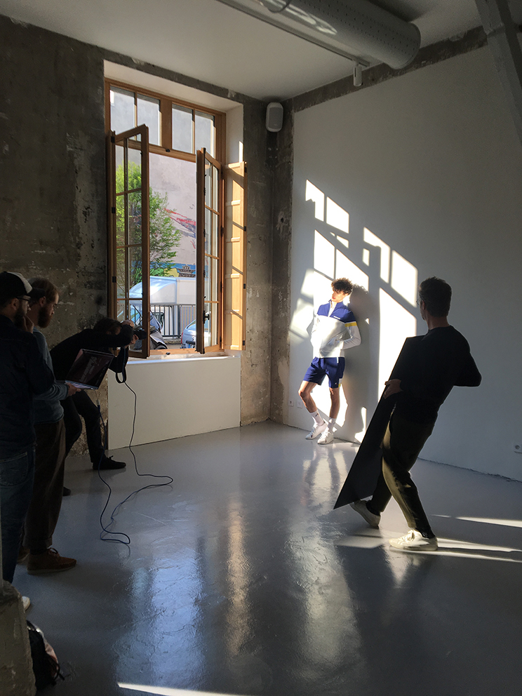 Shooting du Lookbook SS19 Le coq sportif par Maxime Tétard / Les Graphiquants.